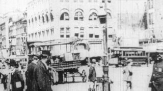 Hendricks (Gordon) Collection. No. 38, New York City street scene, Union Square and Lincoln Building--unidentified works - 1889